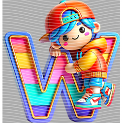 Cartoon letters-CL 668